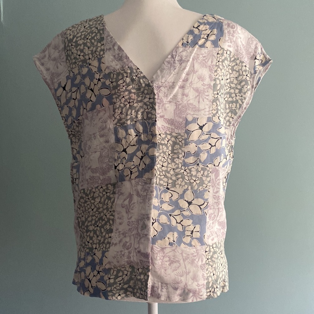 NICOLE MILLER LINEN TOP. NWT - Picture 3 of 8